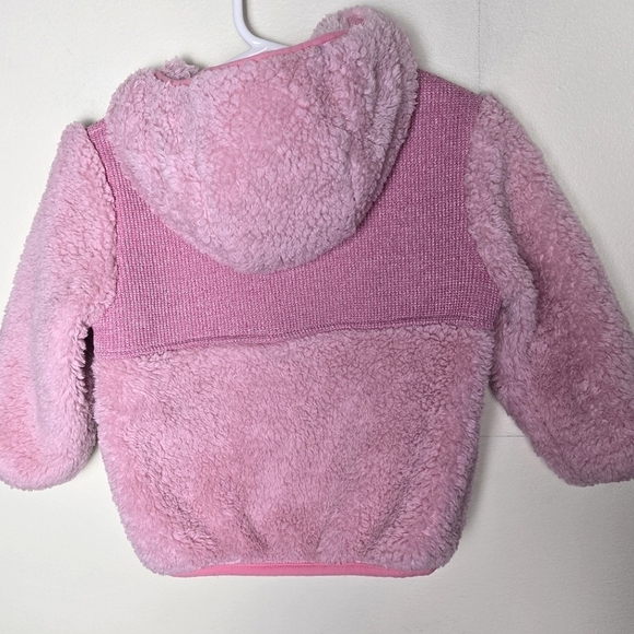 Infant Girl's Spyder Hooded Sherpa Warm Winter Coat, Size 18 Months - Picture 2 of 3